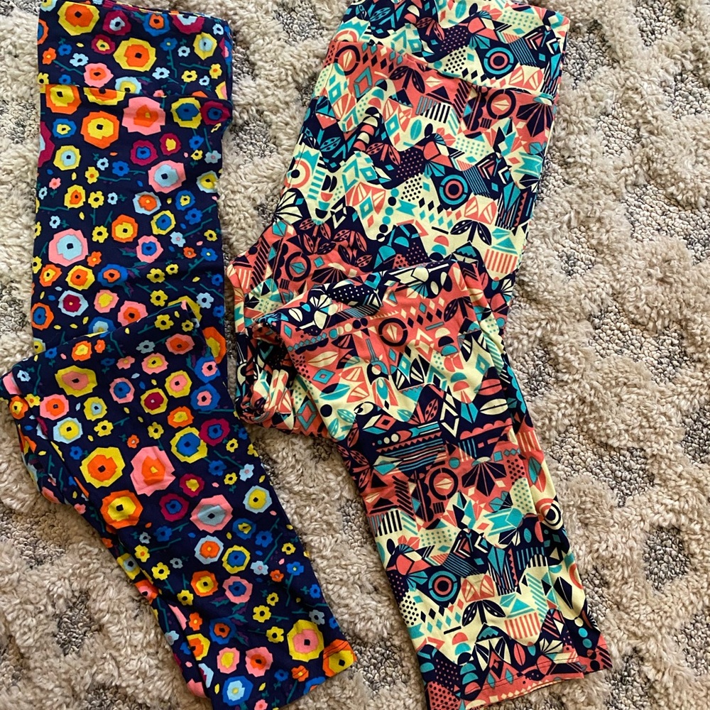 LuLaRoe full length leggings NEW with tags 2 Pairs per bag! Size TC size 12-18